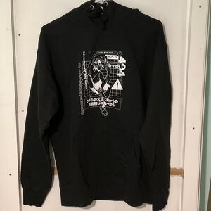 Black Graphic Hoodie